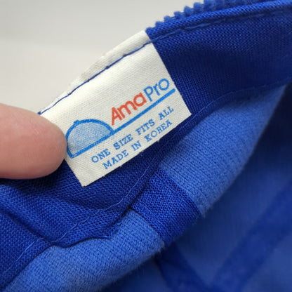 AmaPro Whirljet 5 Panel Hat Blue One Size Corduroy Rope Brim Slideback Cap