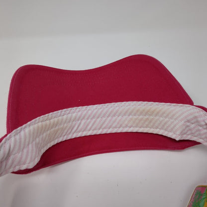 Tropical Trends Dpc Strapback Sun Visor Hat Pink One Size Adjustable