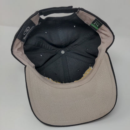 Black Knights Strapback Hat Black Medium-Large Embroidered Richardson