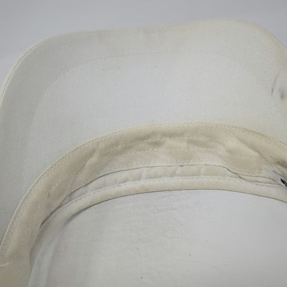 PING Golf Visor Hat White One Size Made in USA Black Side Embroidery Adjustable