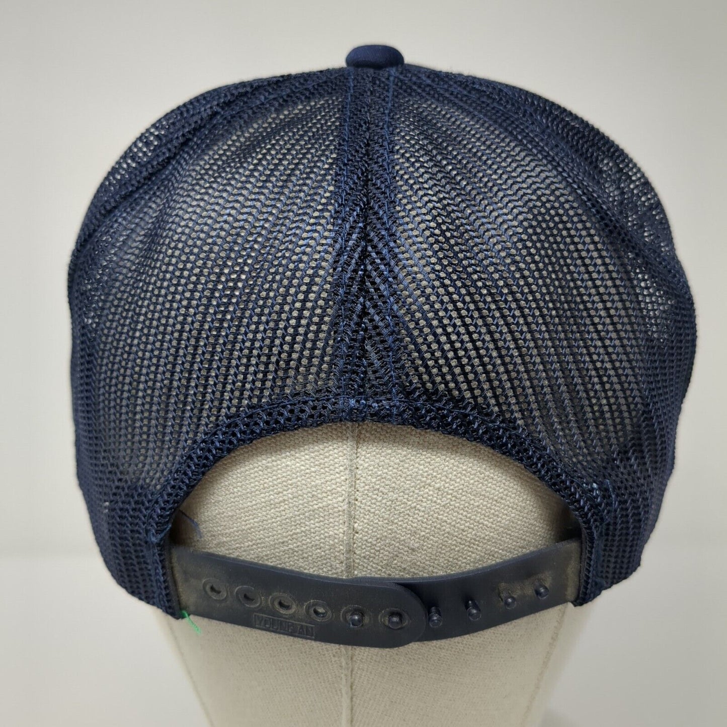 Hogle Zoo Snapback Mesh Back Trucker Hat Blue OSFA Adjustable Triangle