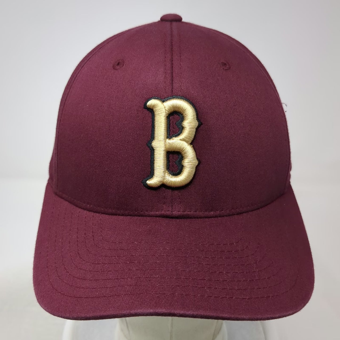 Pacific Headwear Baseball Cap Red 8 Berkeley Letter B Flexfit Embroidered Hat