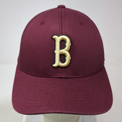Pacific Headwear Baseball Cap Red 8 Berkeley Letter B Flexfit Embroidered Hat