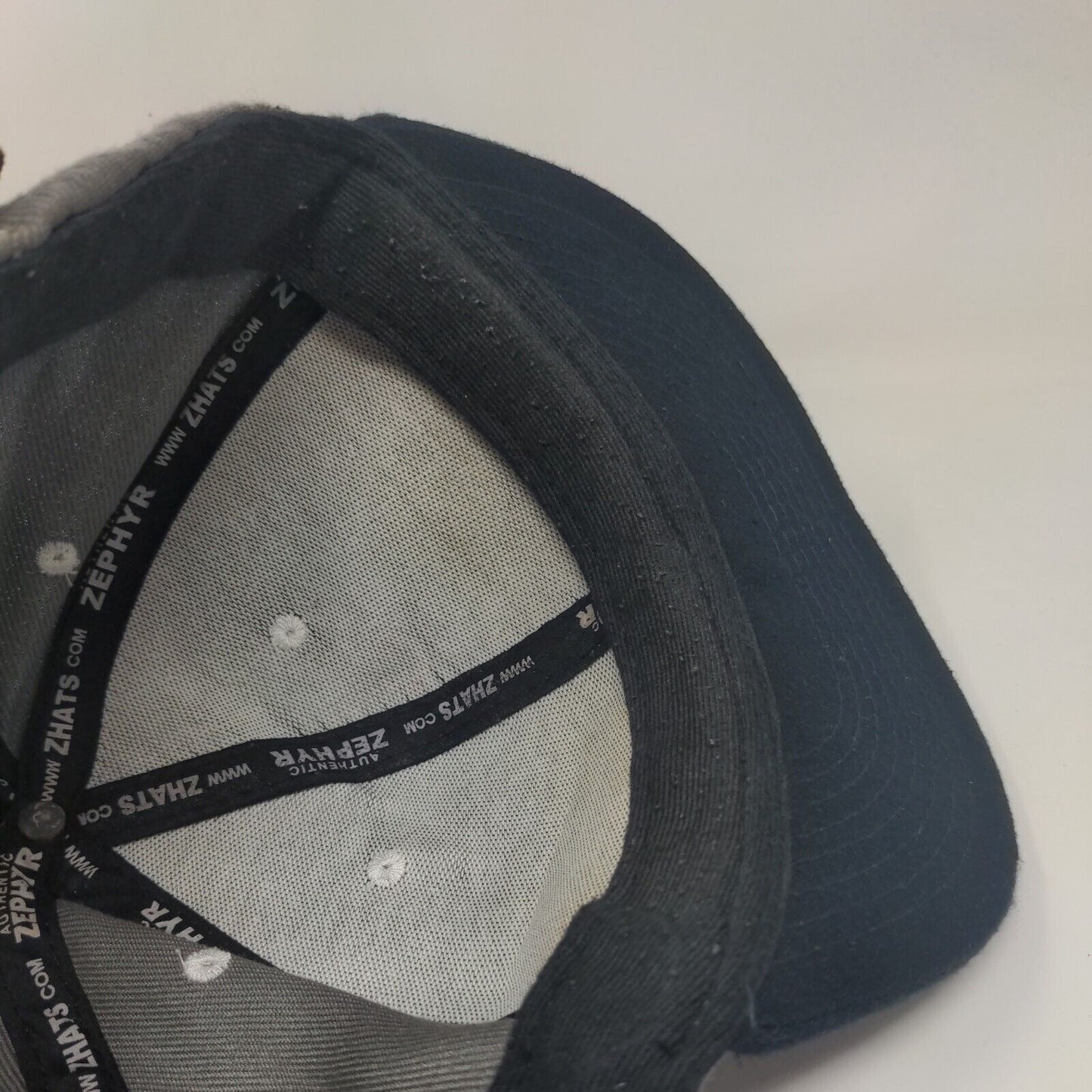 Zephyr Men's Slideback Hat Gray Georgetown Hoyas Bulldog Embroidered Logo