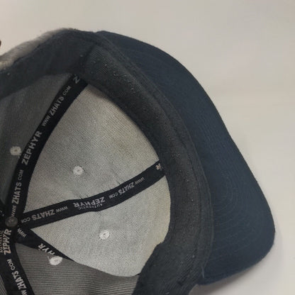 Zephyr Men's Slideback Hat Gray Georgetown Hoyas Bulldog Embroidered Logo