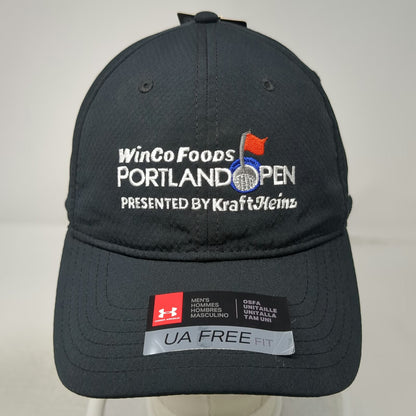 Under Armour Baseball Cap Black One Size WinCo Foods Portland Open Golf Hat Tour