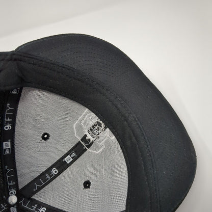 Lion Face Youth Snapback Hat Black OS Adjustable Embroidered 9Fifty New Era