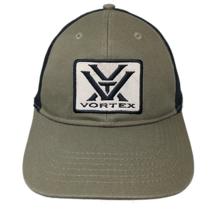 Vortex Gear Trucker Hat Green Black One Size Mesh Snapback Embroidered Patch