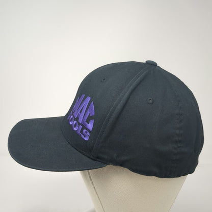 Mac Tools Baseball Cap Black XL Flexfit Hat Purple Embroidered Logo Mechanic
