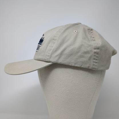 Ahead Baseball Cap Beige Blue One Size Rocky Mountain National Park Hat Strap