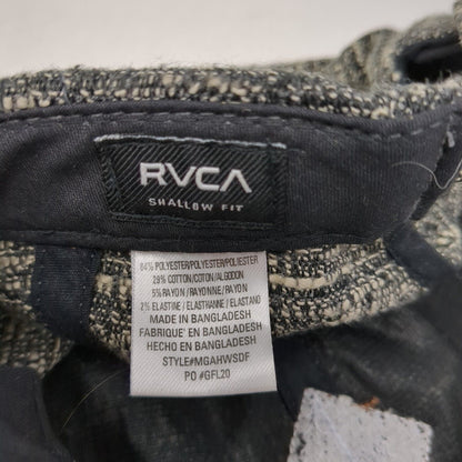 RVCA Leather Patch Slideback Hat Multi One Size Shallow Fit Adjustable