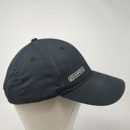 Chipotle Strapback Hat Black One Size Adjustable Crew Employee Uniform