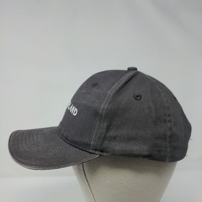 Switzerland Slideback Hat Black Gray OSFA Adjustable Embroidered 6 Panel