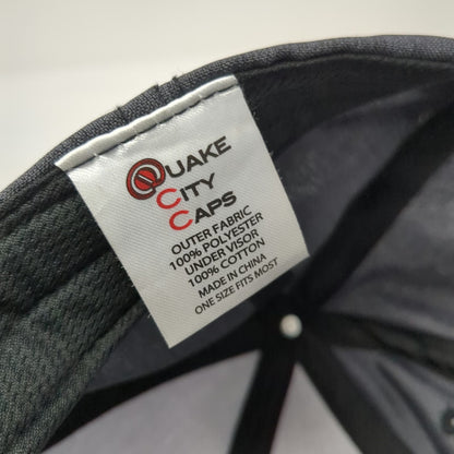 Quake City Caps Baseball Cap Gray One Size Salesforce Cloud Logo Heathered Hat