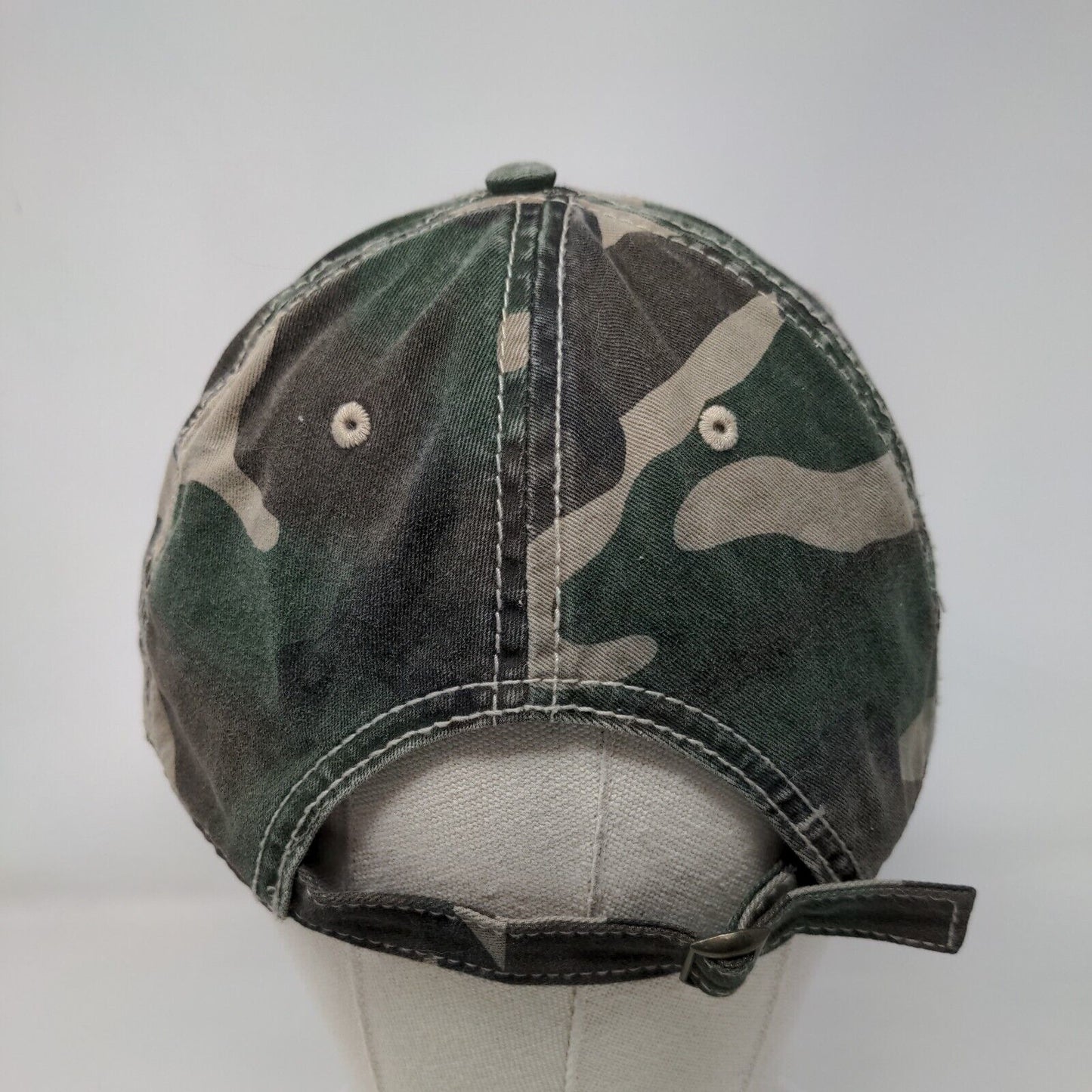 Unbranded Slideback Hat Fatigue Camo OSFM Adjustable 6 Panel Blank