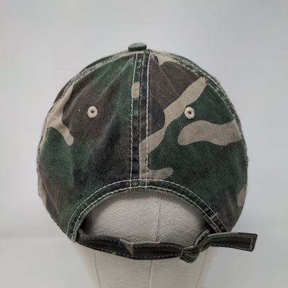Unbranded Slideback Hat Fatigue Camo OSFM Adjustable 6 Panel Blank