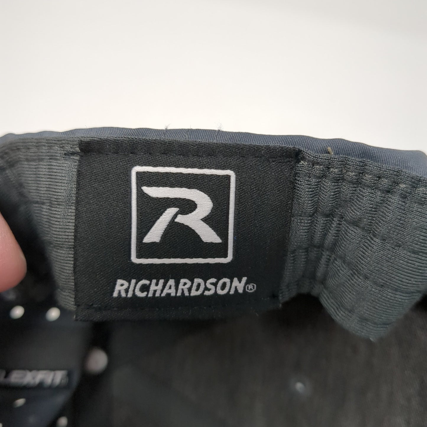 Richardson Patch Snapback Hat Gray Large Solid Adjustable Laser Cut
