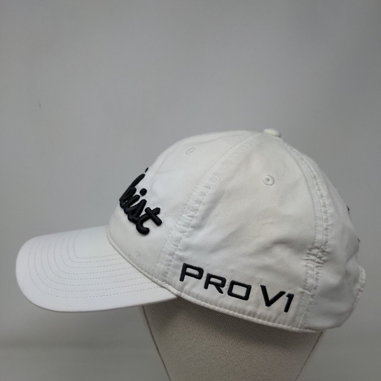 Titleist FJ Pro V1 Slideback Golf Hat White One Size Embroidered Adjustable