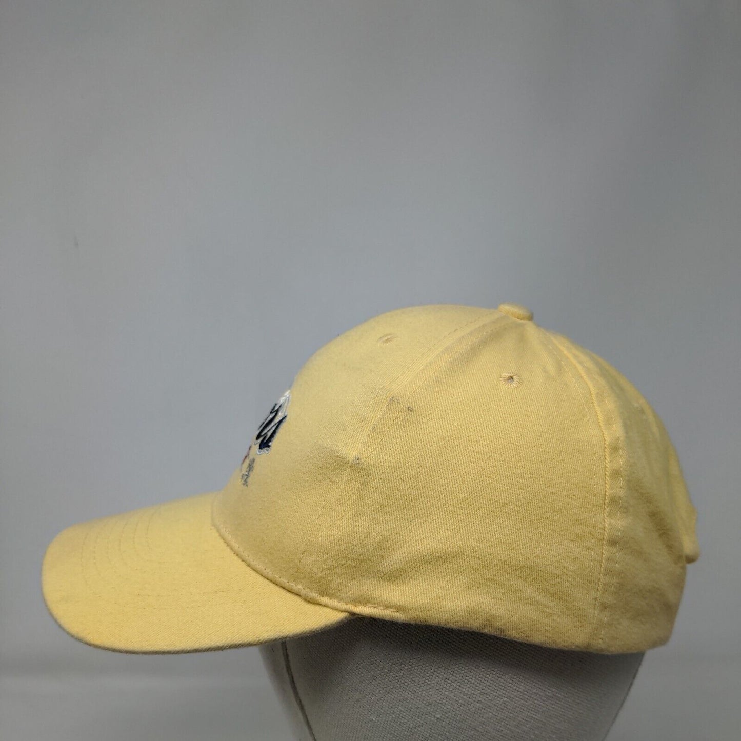 Coors Banquet Strapback Hat Yellow One Size Embroidered Adjustable