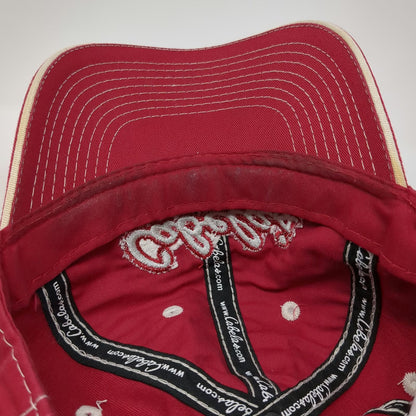 Cabela's Baseball Cap Red One Size World's Foremost Outfitter Slideback Hat