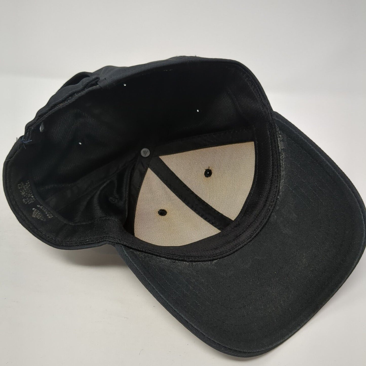 Adidas Strapback Hat Black One Size Adjustable 3 Stripes Logo 6 Panel