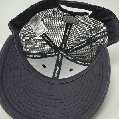 Harbor Freight Trucker Hat Gray One Size Mesh Back Snapback Patch HFT Est 1977