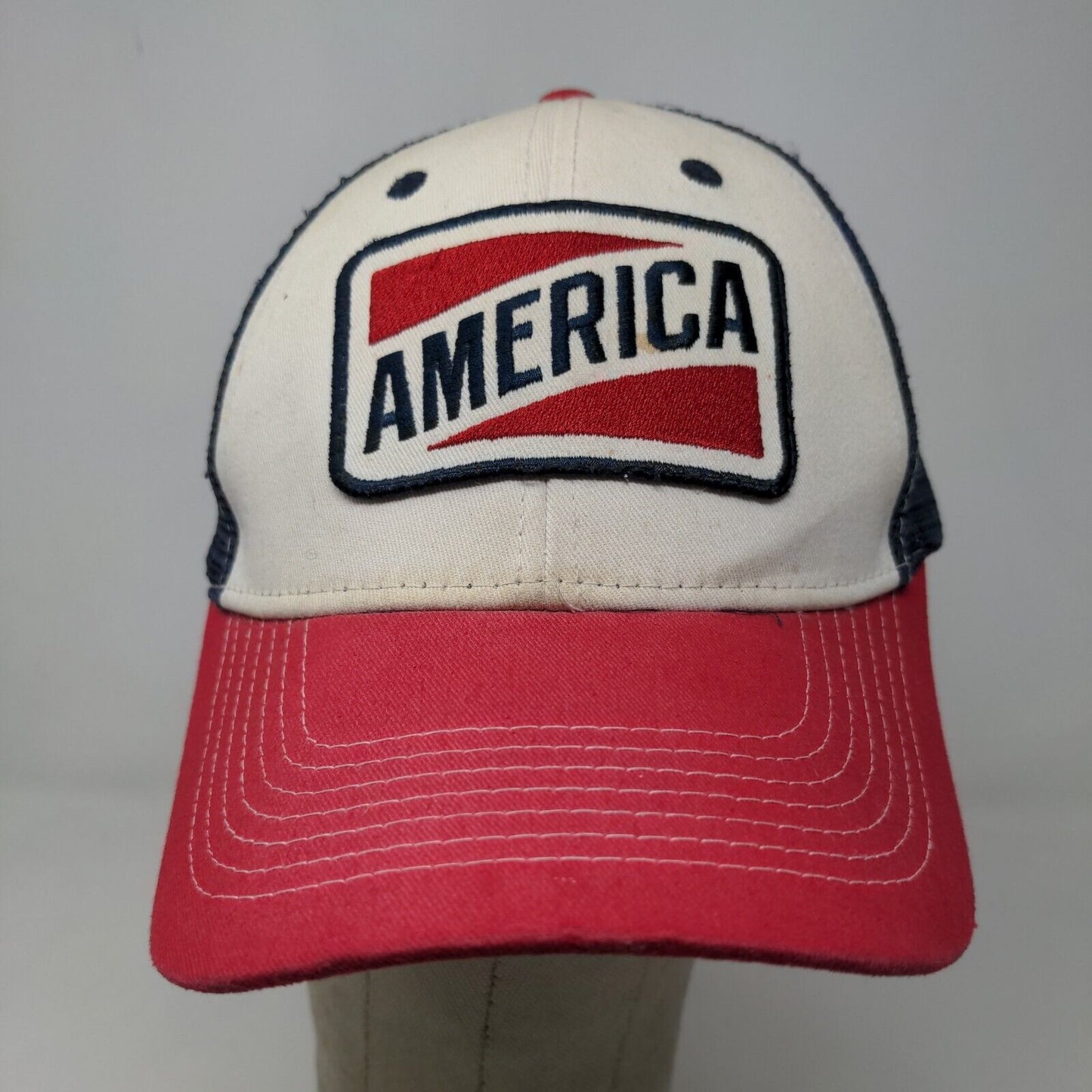 Unbranded Men's Strapback Mesh Back Hat Multicolor America Land of the Free Logo