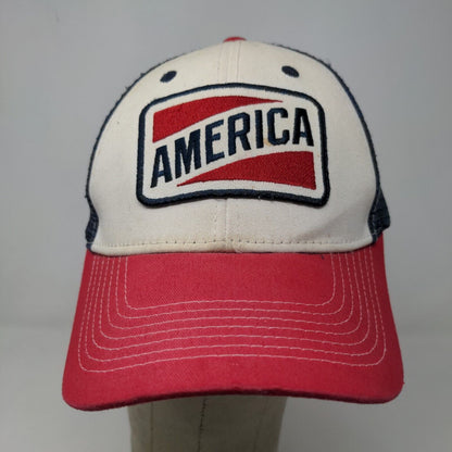 Unbranded Men's Strapback Mesh Back Hat Multicolor America Land of the Free Logo