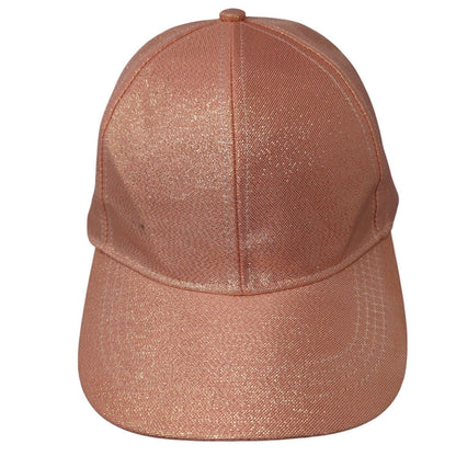 Unbranded Snapback Hat Pink One Size Adjustable Metallic Shiny 6 Panel