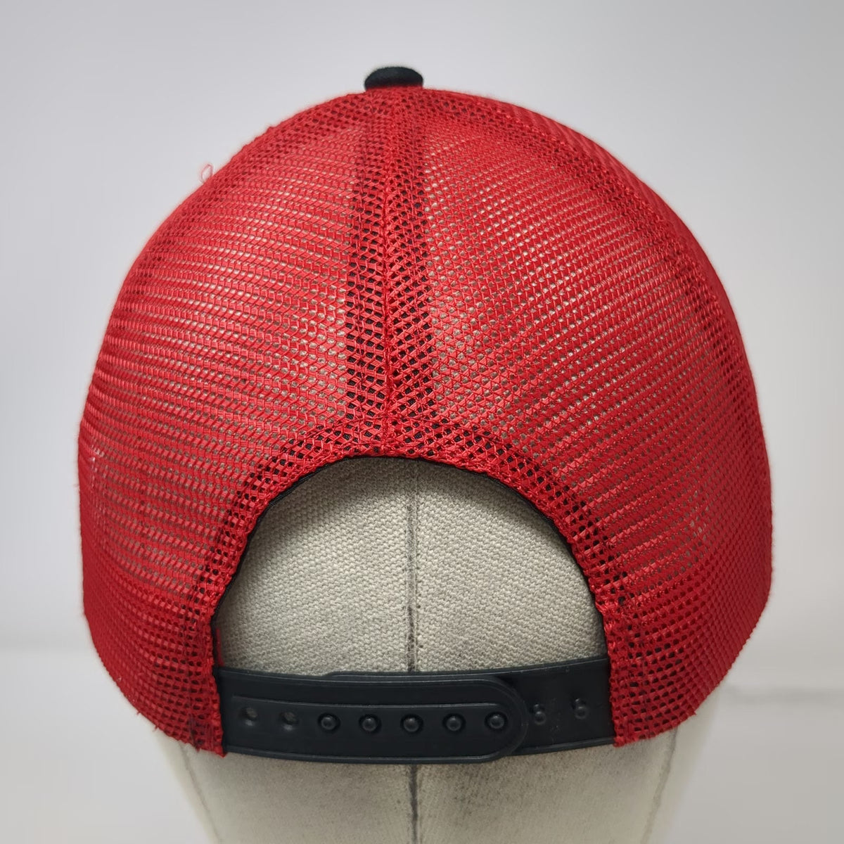 Bamko Trucker Hat Black Red One Size Costco Wholesale Mesh Back Snapback hat