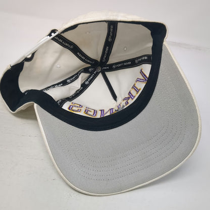 Minnesota Vikings NFL '47 5 Panel White Hat One Size Purple Yellow Snapback