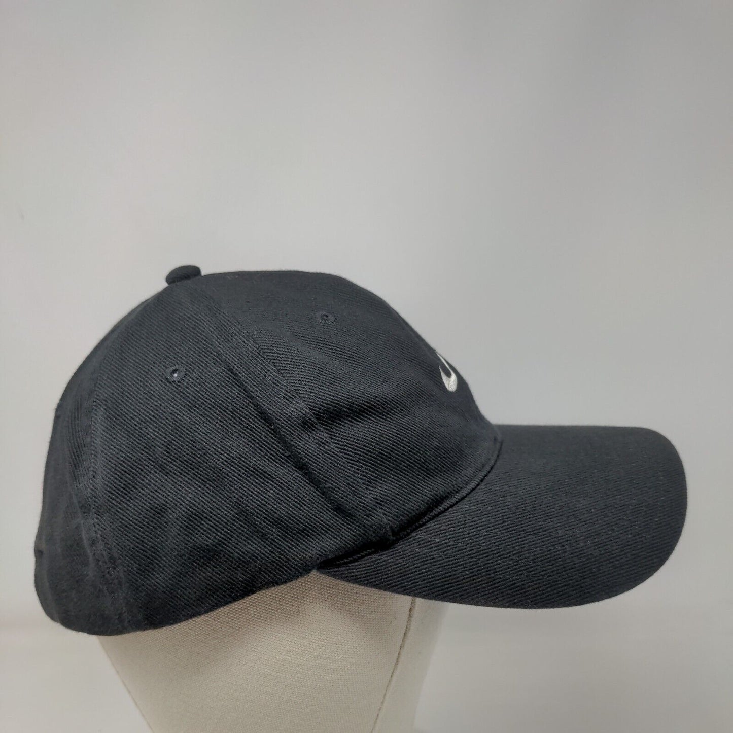 Nike Golf Strapback Hat Black OSFA Adjustable Embroidered Swoosh