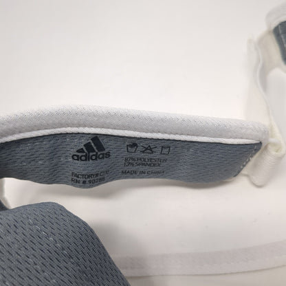 Adidas Climalite Sun Visor Hat White One Size Adjustable Strap Lightweight