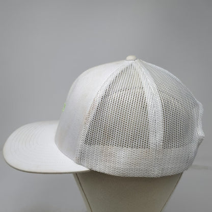Cap America Trucker Hat White One Size Patron Tequila Bee Additive Free Snapback