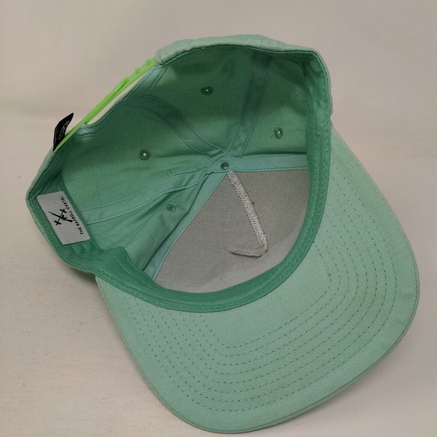 The Barbell Cartel Est. 2014 Snapback Hat Bluish-Green One Size Embroidered
