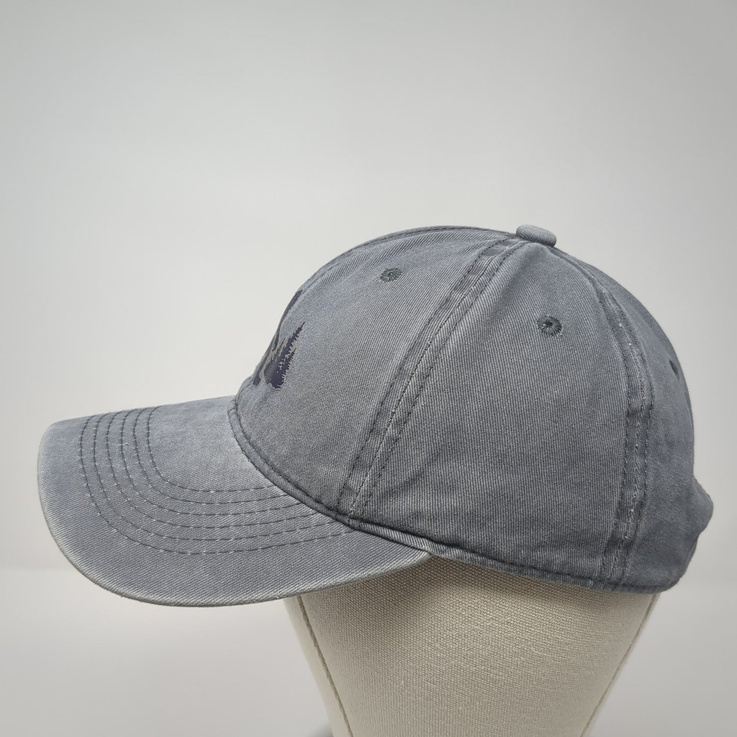 Bigfoot Slideback Hat Gray One Size Adjustable 6 Panel Vent Holes