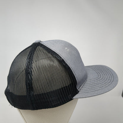 JSP Snapback Mesh Back Trucker Hat Gray One Size Port Authority 6 Panel