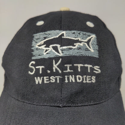 Rima Men's Strapback Hat Black Embroidered St. Kitts West Indies Logo