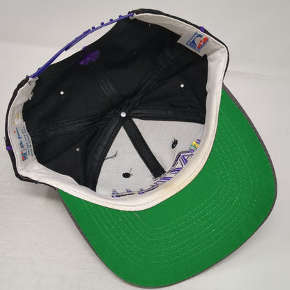 Utah Jazz NBA The Game Snapback Hat Black Gray Purple Green Underbrim Vintage