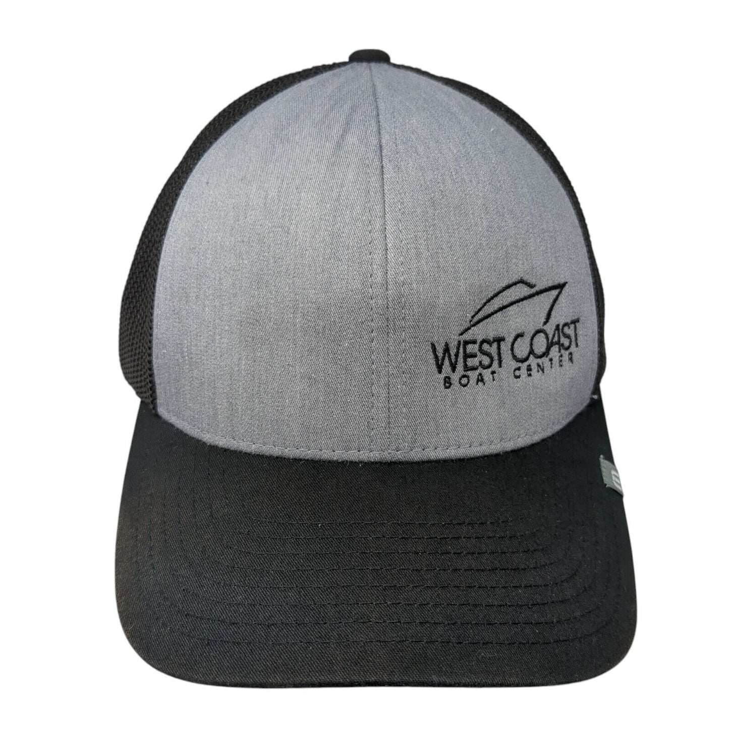 West Coast Boat Center Snapback Trucker Hat Black One Size Mesh Back