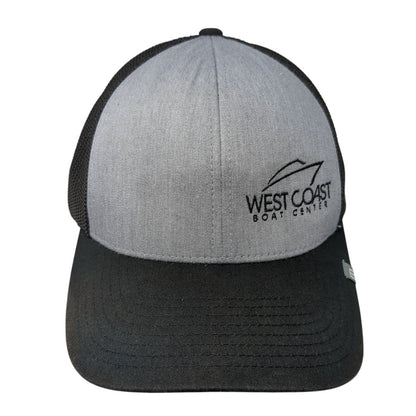 West Coast Boat Center Snapback Trucker Hat Black One Size Mesh Back