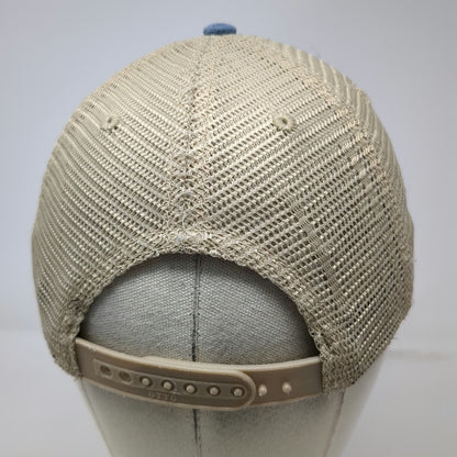 Otto Trucker Hat Blue Beige One Size Blue Angels Embroidery Snapback Mesh Navy