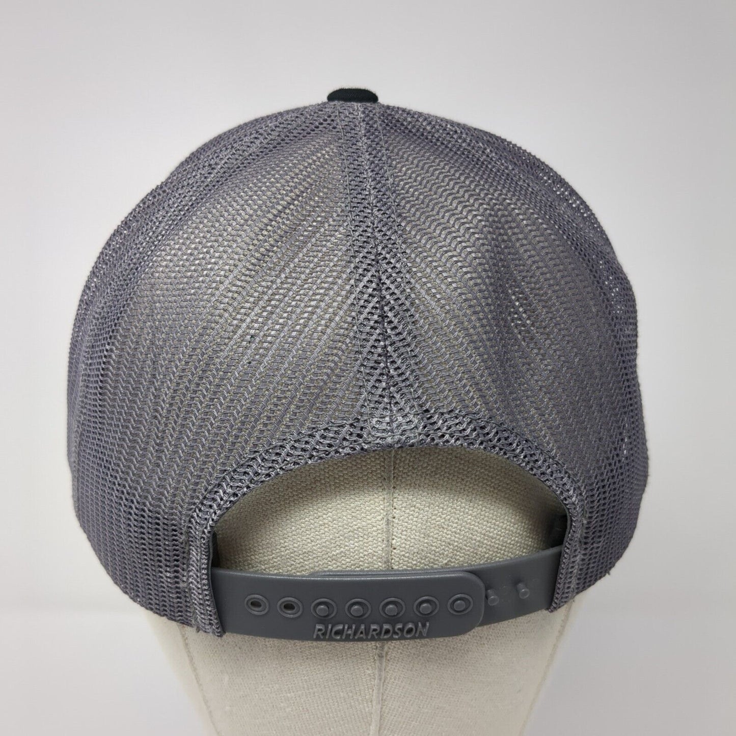 MGM General Construction Snapback Trucker Hat Black One Size Mesh Back