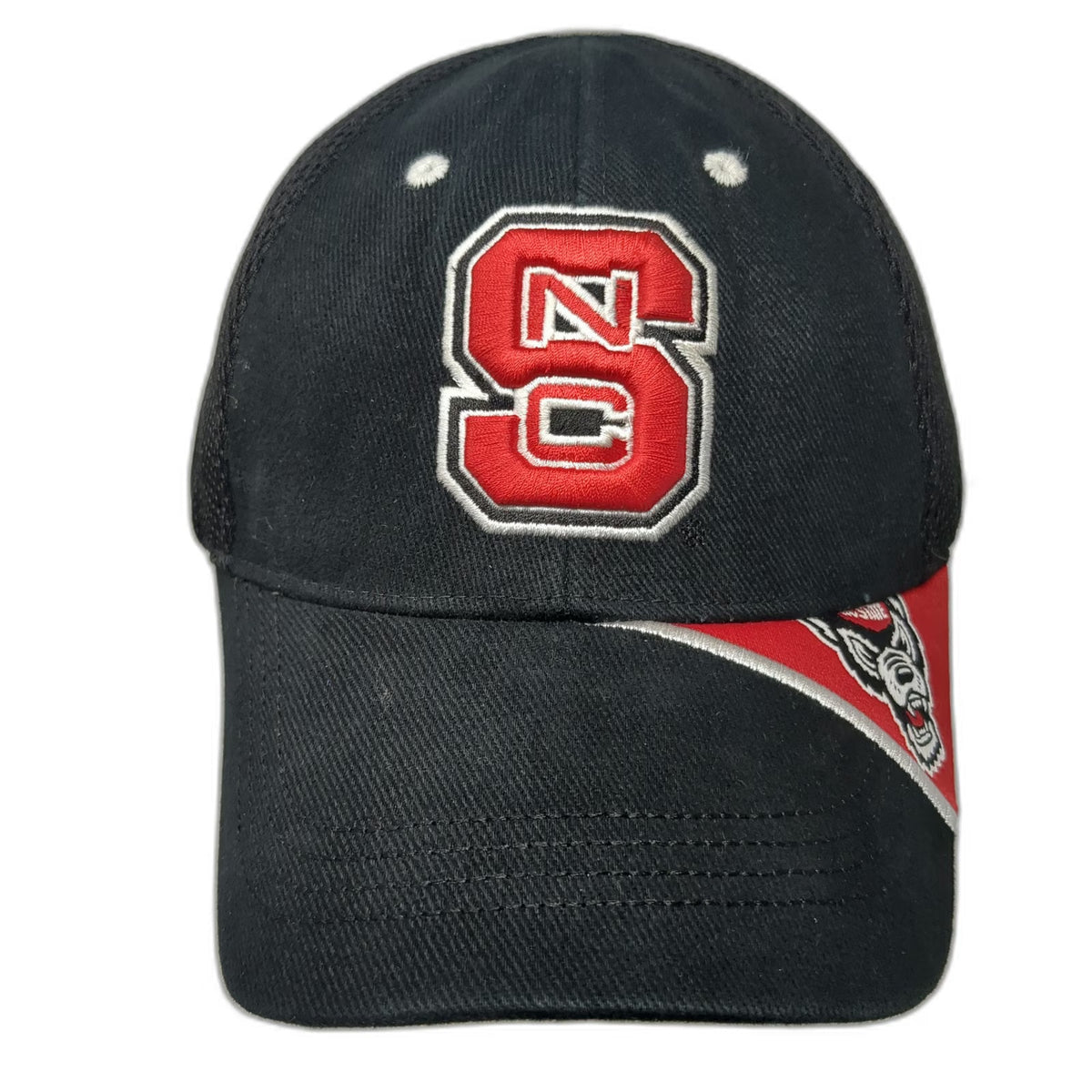 NC State Wolfpack NCAA Captivating Headgear Cap Black Red White One Size Mesh