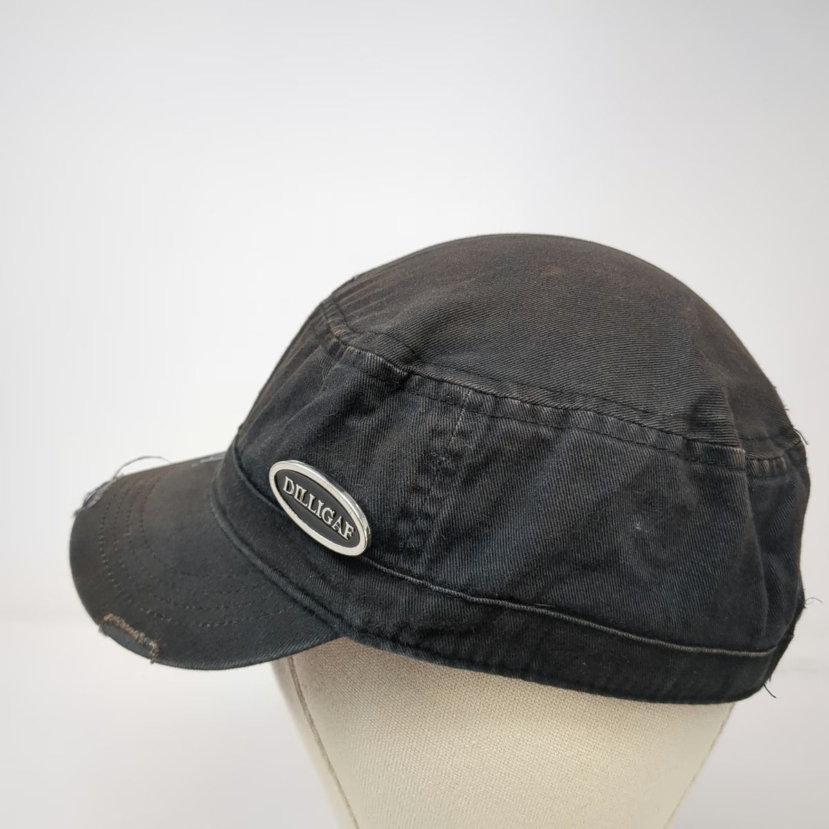 Signatures Army Cap Black Pink One Size Mossy Oak Rhinestone Wings DILLIGAF Hat