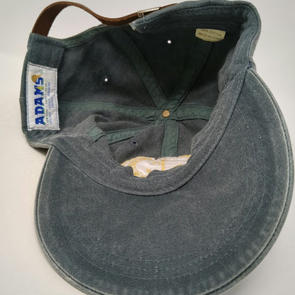 Adams Baseball Cap Green One Size Chesapeake Area Captains Hat Anchor Leather