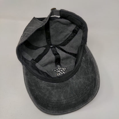 Animal Print Star Patch Slideback Hat Gray OSFM Leopard David And Young Cotton