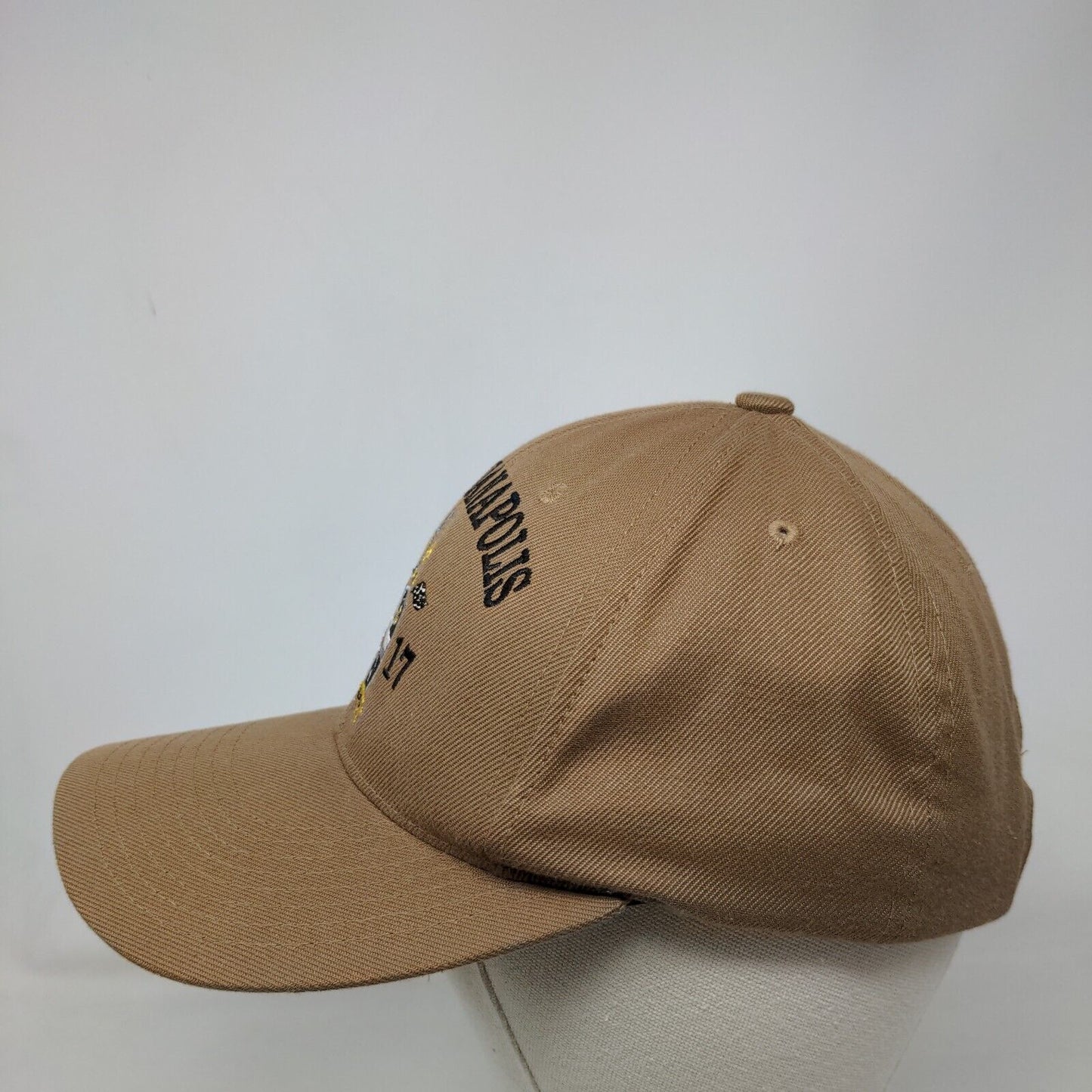 USS Indianapolis LCS 17 Strapback Hat Brown One Size Patriotic The Corps Barbara