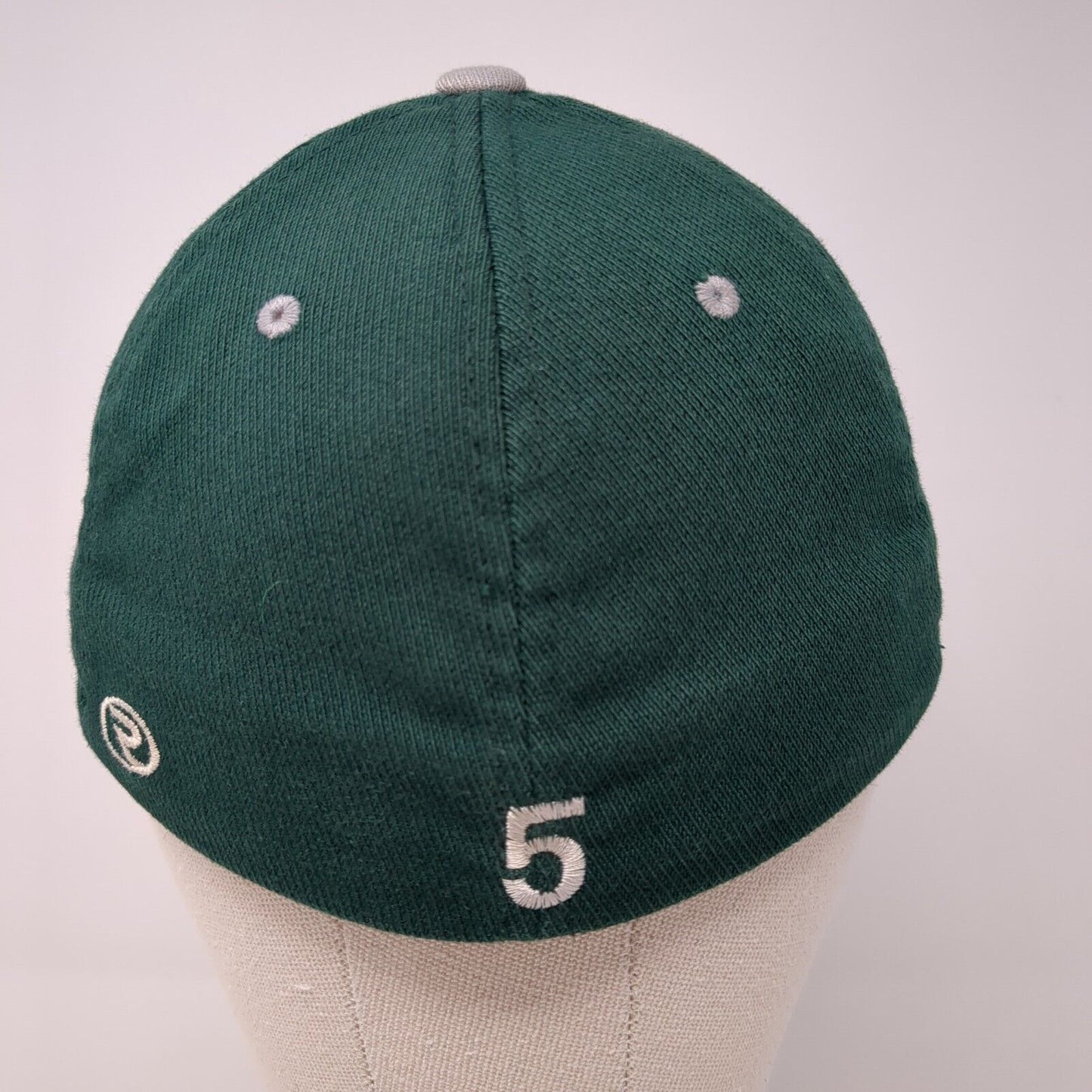 Richardson Pulse Fitted Hat Green XS-S Embroidered Letter B 6 Panel