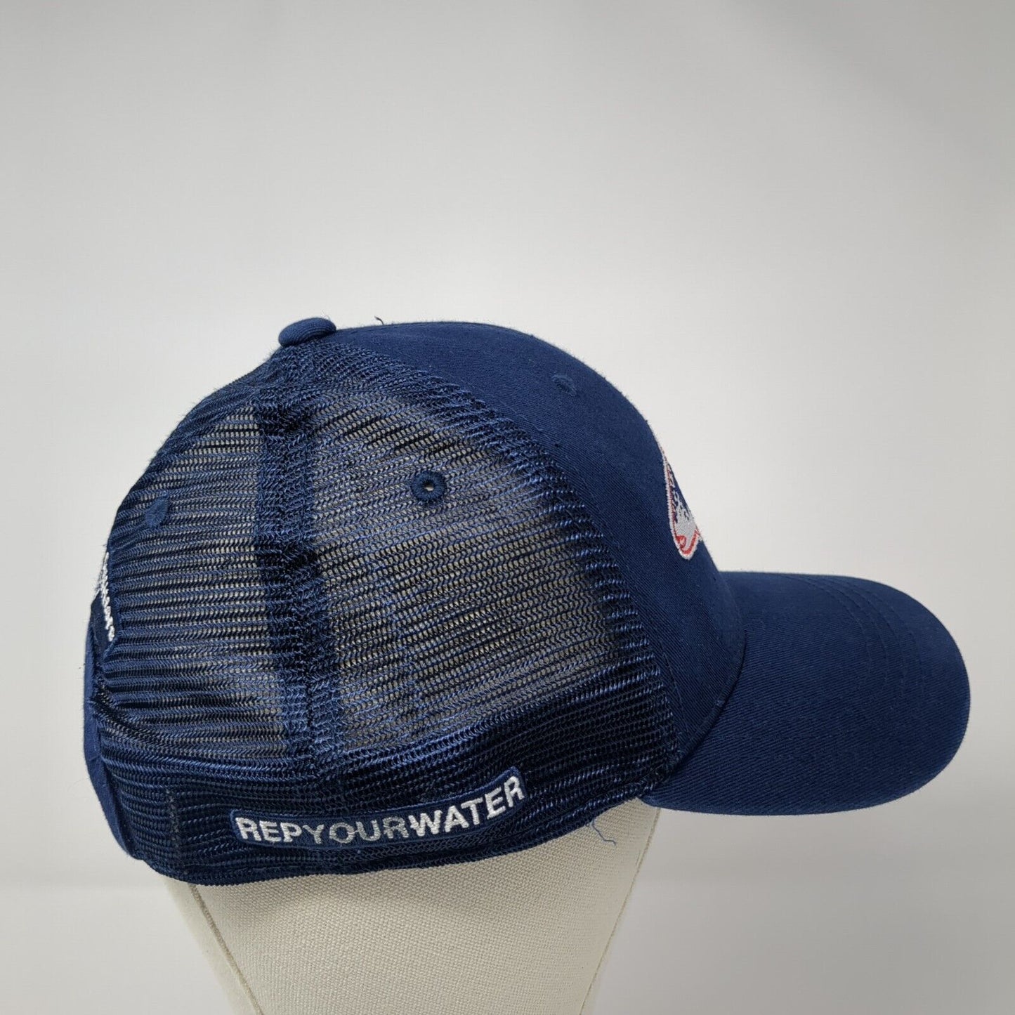 JD High Country Outfitters Jackson WY Snapback Trucker Hat Blue OS Mesh Back